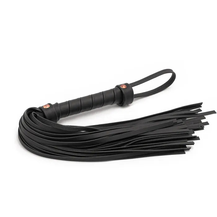Bondage Couture Flogger - Black - Black Flogger Whip Secondary image