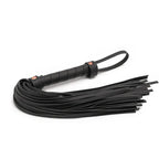 Bondage Couture Flogger - Black - Black Flogger Whip NS Novelties