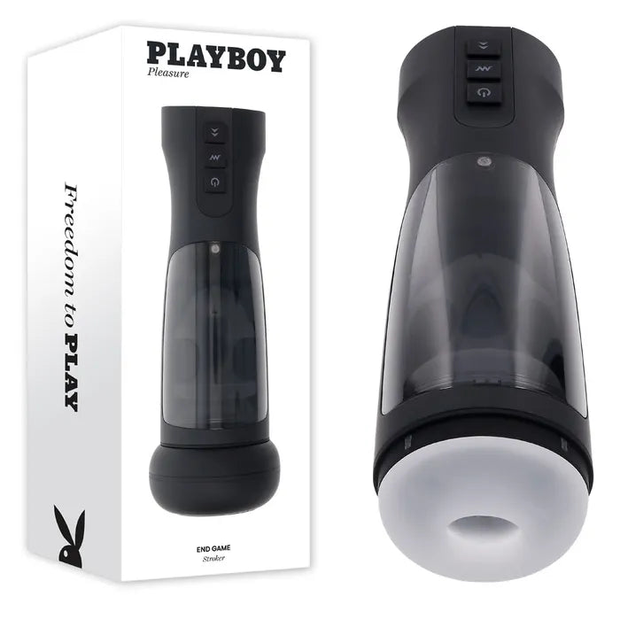 Playboy Pleasure END GAME USB Rechargeable Vibrating & Self Sanitising Stroker
