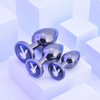 Playboy Pleasure PLEASURE 3 WAYS Metal Butt Plugs Set Of 3 Sizes Playboy Pleasure