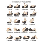 Bedroom Bliss Bondage Love Couch Sex Furniture Black XR Brands