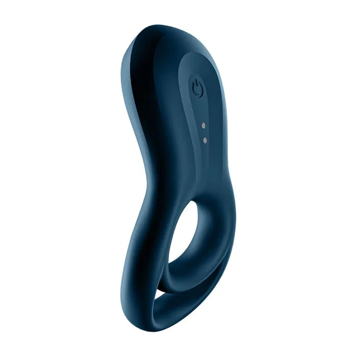 Satisfyer Epic Duo USB Rechargeable Cock & Balls Ring With App Control Navy Blue Satisfyer