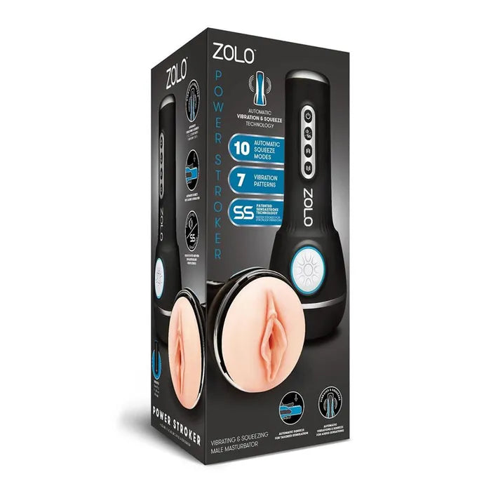 Zolo Power Stroker USB Rechargeable Powered Masturbator Flesh