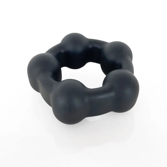 C1 Releasing VERS Liquid Silicone Steel Motion Cock Ring With Steel Motion Balls C1 Releasing