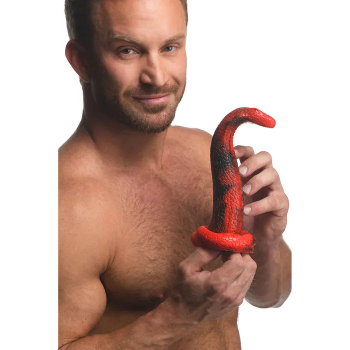 XR Brands Creature Cocks King Cobra Silicone Fantasy Dildo 21.4cm Red XR Brands