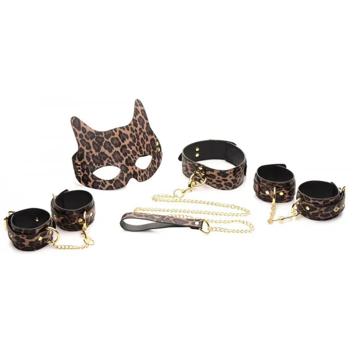 Master Series Wild Sex Leopard Coloured 7 Piece Bondage Set XR Brands