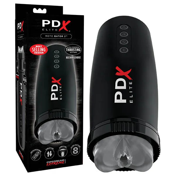 Pipedream Extreme Toyz Elite Motobator 2 USB Rechargeable Powered Masturbator Black Pipedream