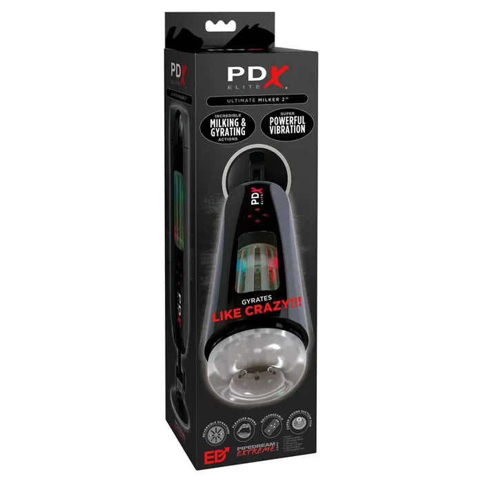 Pipedream Extreme Toys Elite Ultimate Milker 2 USB Rechargeable Masturbator Pipedream