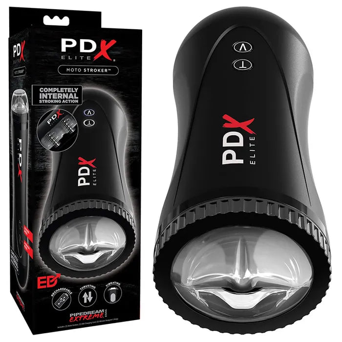 Pipedream Extreme Toyz Elite Moto Stroker Powered Masturbator Black