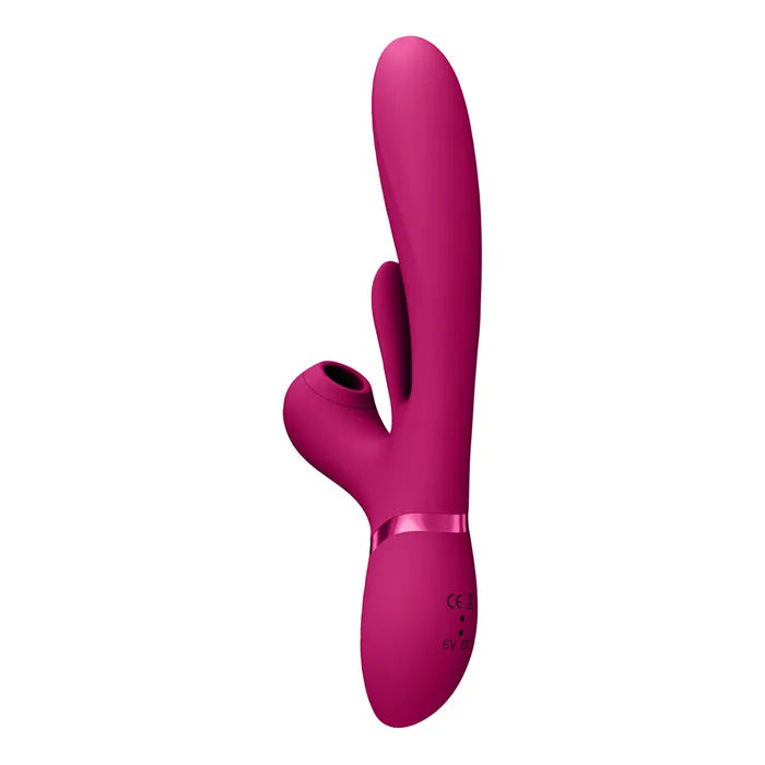 Shots Toys VIVE Ena USB Rechargeable Thrusting Vibrator With Air Wave Stimulator Shots Toys
