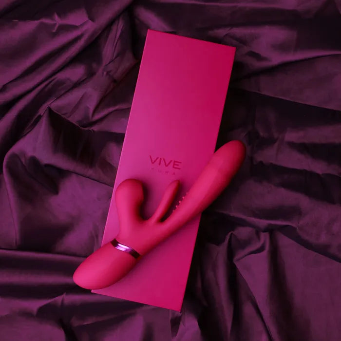 Shots Toys VIVE Ena USB Rechargeable Thrusting Vibrator With Air Wave Stimulator Shots Toys