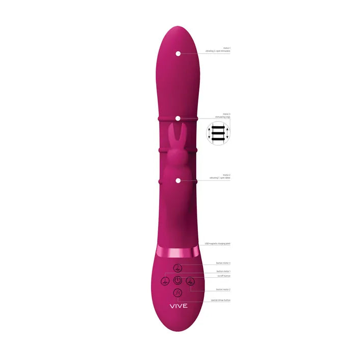 Shots Toys VIVE Sora USB Rechargeable Rabbit Vibrator Shots Toys
