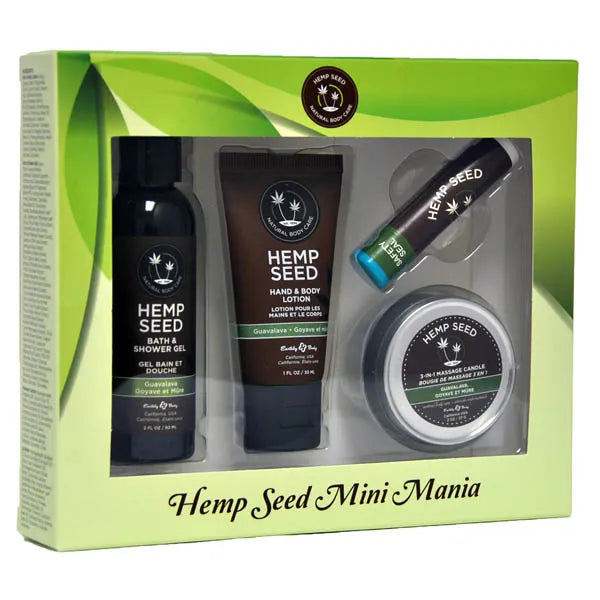 Earthly Body Hemp Seed Mini Mania Scented Lotion Kit 4 Piece Set Earthly Body