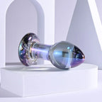 Playboy Pleasure JEWELS PLUG Glass Butt Plug 8.5cm Clear Playboy Pleasure