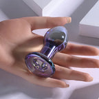 Playboy Pleasure JEWELS PLUG Glass Butt Plug 8.5cm Clear Playboy Pleasure