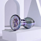 Playboy Pleasure JEWELS PLUG Glass Butt Plug 8.5cm Clear Playboy Pleasure