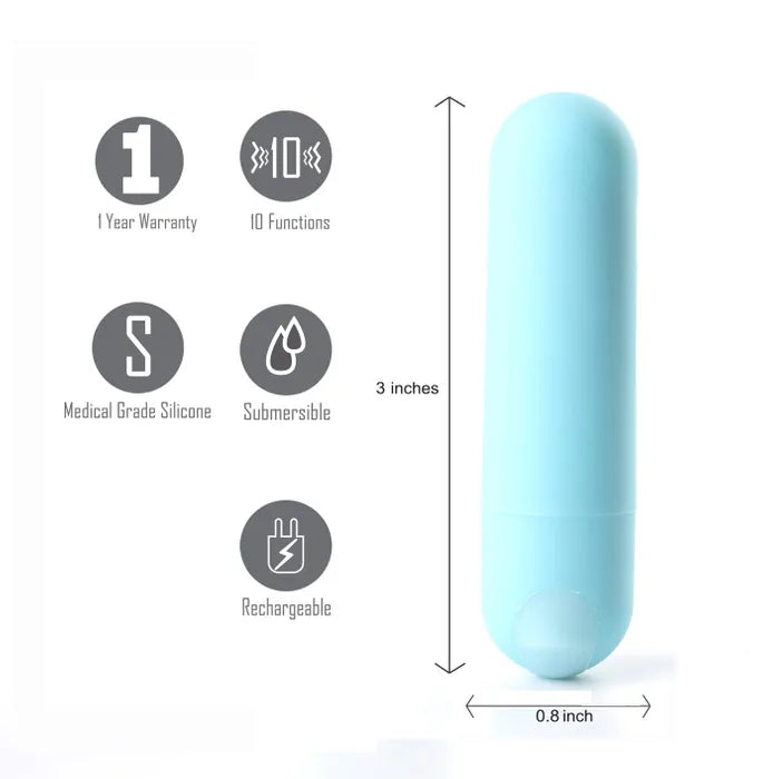 Maia Jessi USB Rechargeable Bullet Vibrator 7.6cm Maia Toys