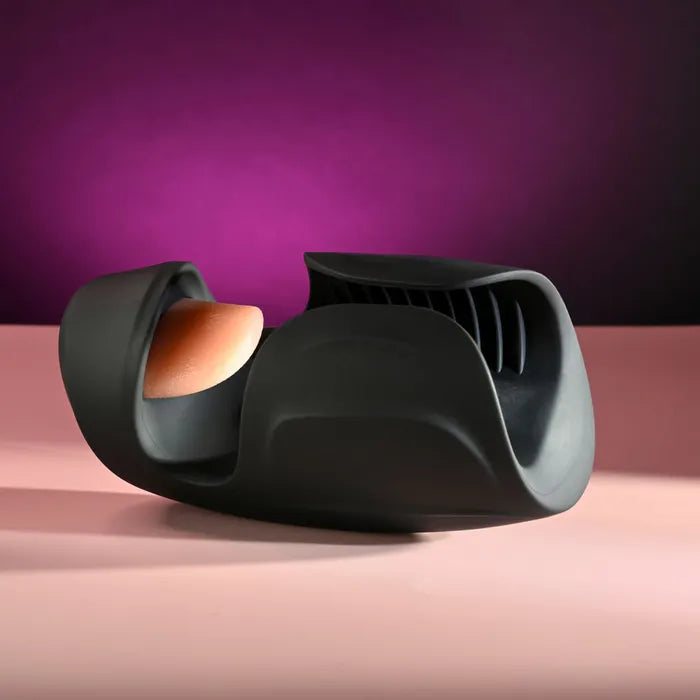 Zero Tolerance LICK THE TIP USB Rechargeable Vibrating & Flicking Masturbator Black Zero Tolerance