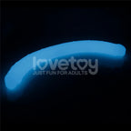 Lovetoy Lumino Play Glow In The Dark Double Dildo 18.5 Inch Blue Lovetoy