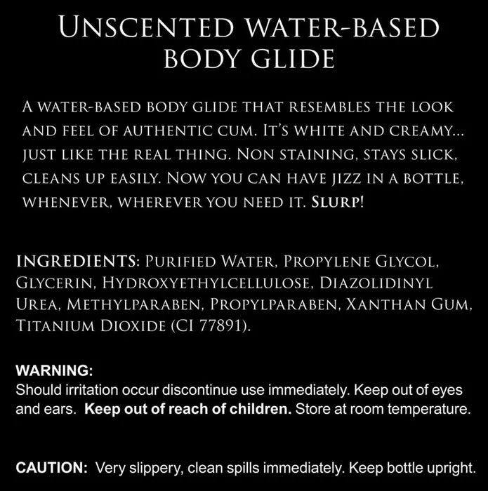 XR Brands Master Series Jizz Water Based Cum Lubricant Secondary image