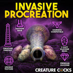 XR Brands Creature Cocks Deep Invader Ovipositor Fantasy Dildo 22.9cm Multi Coloured XR Brands
