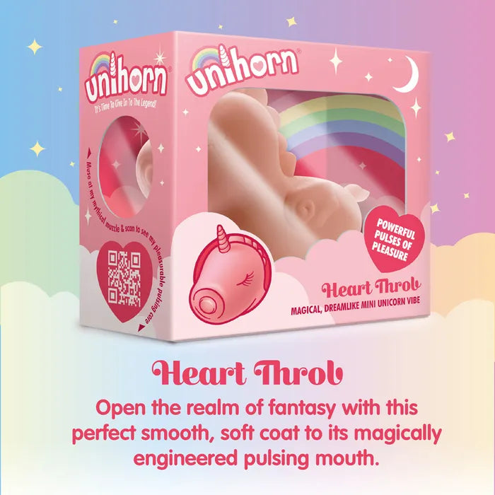 Creative Conceptions Unihorn Heart Throb USB Rechargeable Flicking Stimulator Creative Conceptions