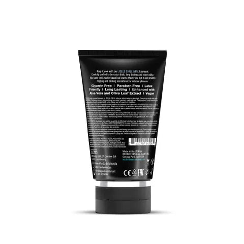 Wicked Jelle Chill Cooling Water Based Anal Lubricant 4 Oz Bottle Wicked