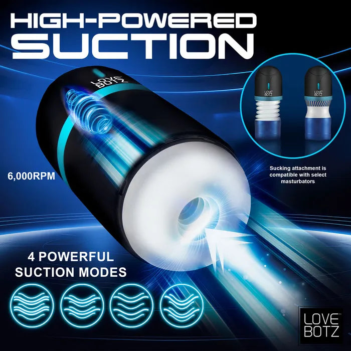 XR Brands LoveBotz The Milker Mega Pod USB Rechargeable Male Masturbator XR Brands