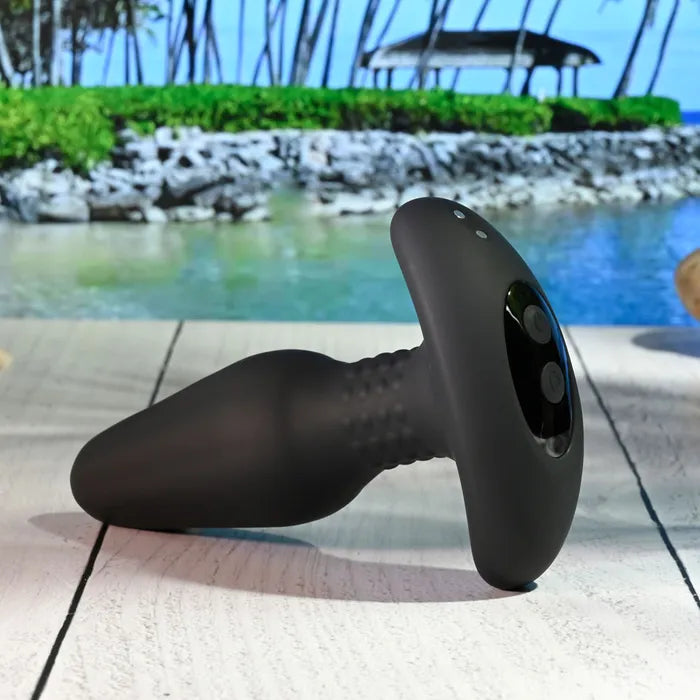 Gender X TEAMWORK USB Rechargeable Rimming Butt Plug & Vibrating Cock Ring Black Gender X