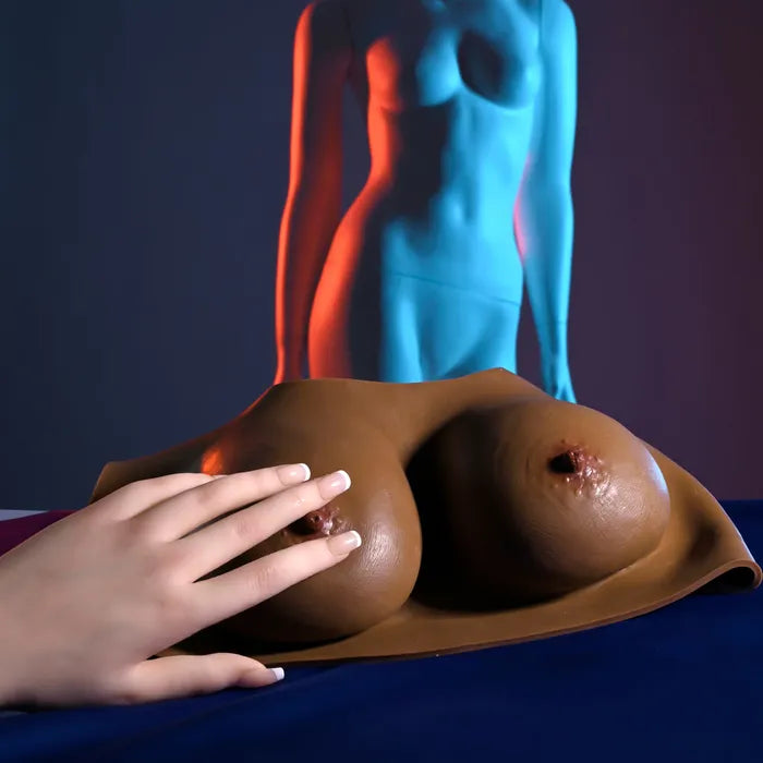 Gender X UNDERGARMENTS PLATE Dark Wearable Breasts C Cup Brown Gender X