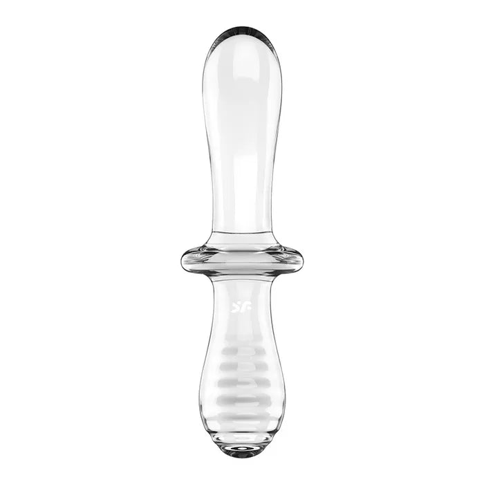 Satisfyer Double Crystal Glass Double Ended Dildo Clear Secondary image