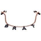 Sportsheets Sex & Mischief Brat Charmed Nipple Clamps With 45cm Chain Sportsheets