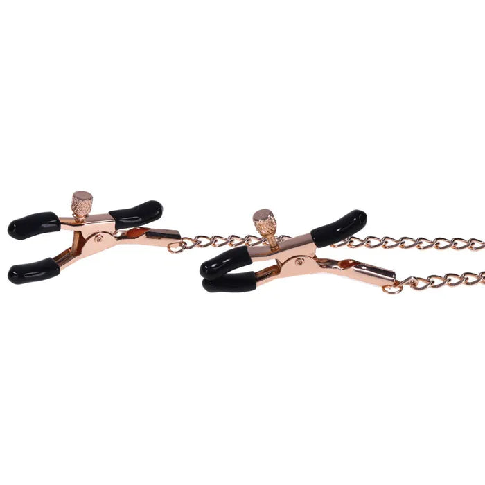 Sportsheets Sex & Mischief Brat Charmed Nipple Clamps With 45cm Chain Sportsheets