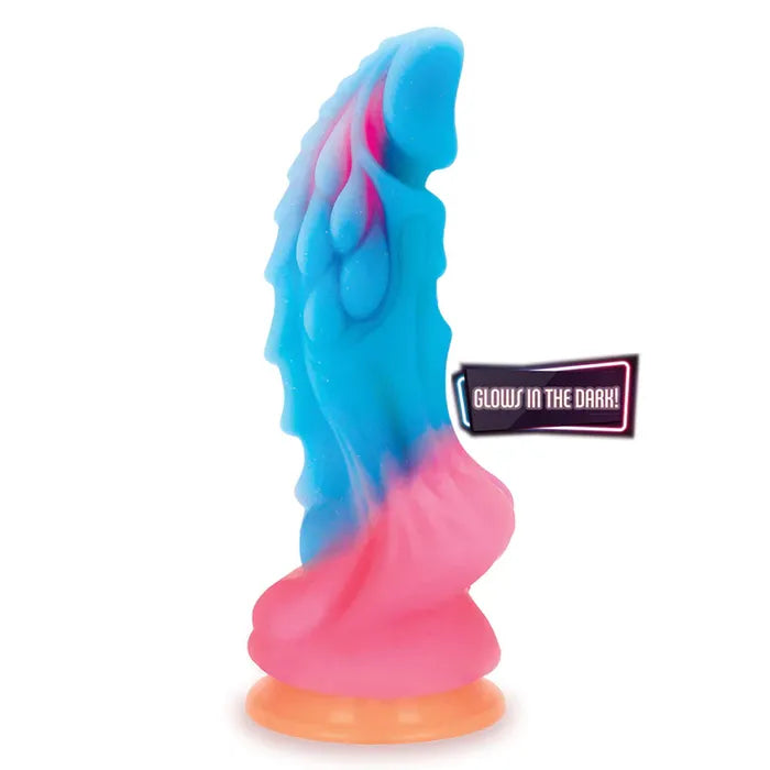 Icon Brands Alien Nation Glow Dragon Glow in Dark Fantasy Dong 22.9cm Rainbow Icon Brands