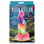 Icon Brands Alien Nation Lick Of The Lair Glow In Dark Fantasy Dong 17.8cm Rainbow Icon Brands
