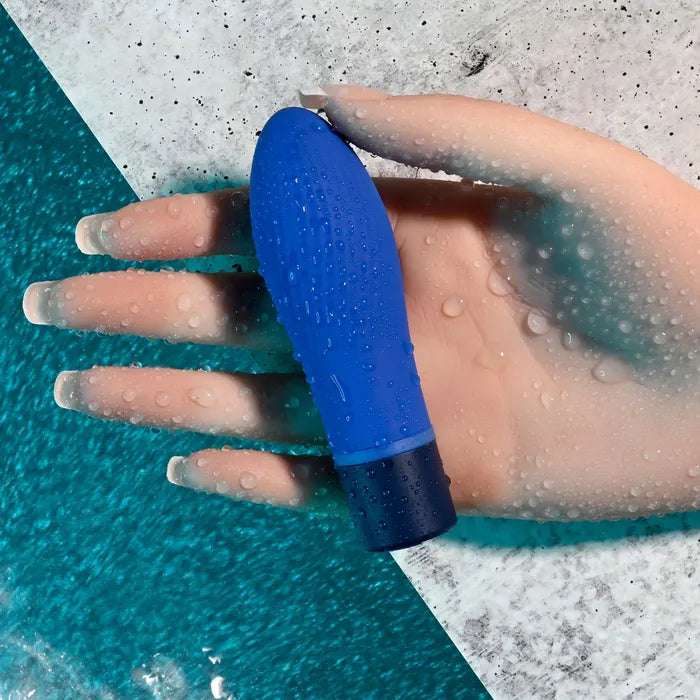 Selopa COBALT CUTIE Silicone Rechargeable Mini Vibrator Blue Selopa