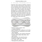 Adam & Eve Triple Chamber Ball Drainer Masturbator Sleeve Clear Adam & Eve