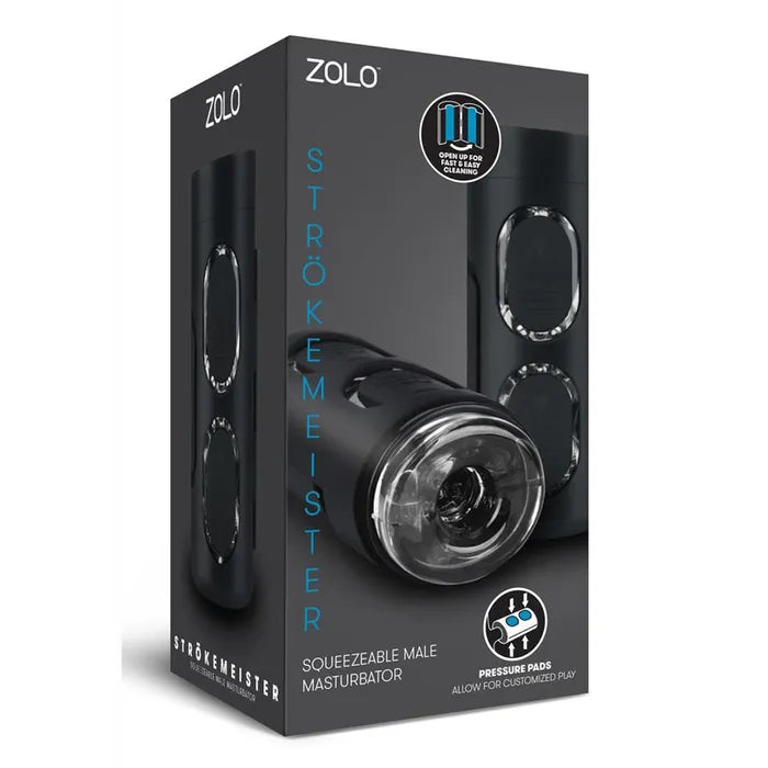 Zolo Strokemeister Squeezable Masturbator Black Secondary image