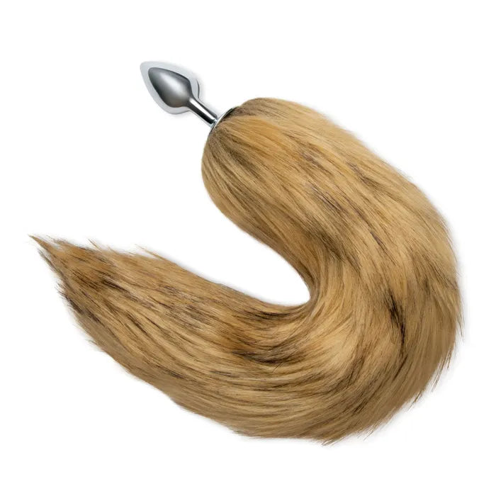 WhipSmart Furry Tales Metal Butt Plug With Brown Fox Tail WhipSmart