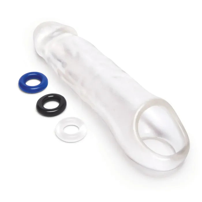 Xgen Products Size Up See Thru Penis Extender With Ball Loop 3 Inch
