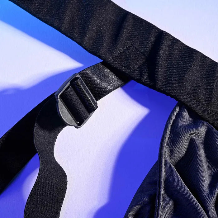 Gender X DOUBLE RIDER - Black Adjustable Strap-On Harness (No Probe Included) Gender X