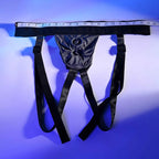 Gender X DOUBLE RIDER - Black Adjustable Strap-On Harness (No Probe Included) Gender X