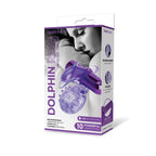Bodywand Rechargeable Dolphin Ring With Clit Ticklers USB Rechargeable Vibrating Cock Ring Purple Bodywand