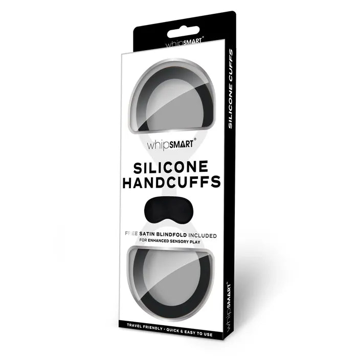 WhipSmart Silicone Handcuffs Restraint With Bonus Blindfold WhipSmart