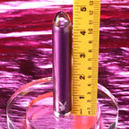 Playboy Pleasure AMETHYST USB Rechargeable Glass Tipped Mini Vibrator Purple Playboy Pleasure