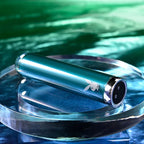 Playboy Pleasure EMERALD USB Rechargeable Glass Tipped Bullet Vibrator Blue Playboy Pleasure