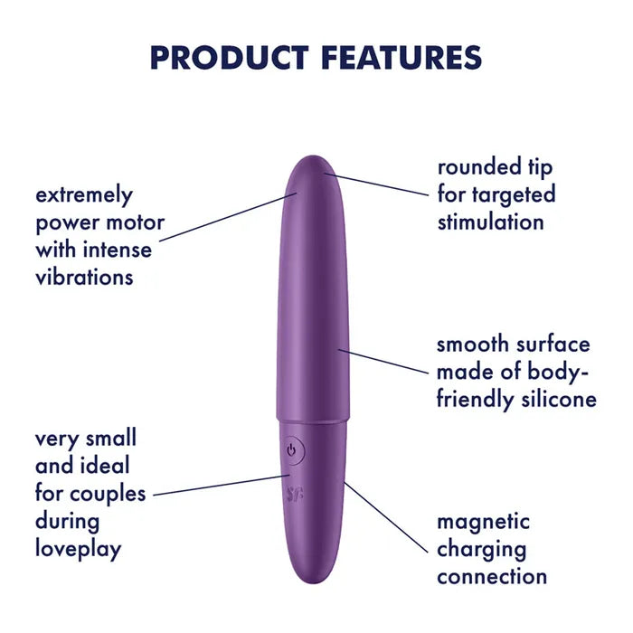 Satisfyer Ultra Power Bullet 6  USB Rechargeable Bullet Vibrator Satisfyer