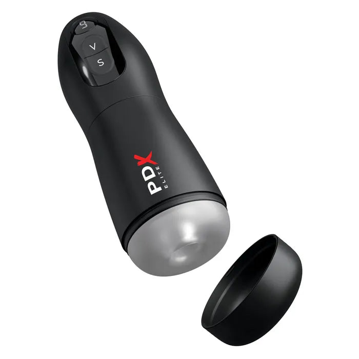 Pipedream PDX Elite Suck O Matic USB Rechargeable Sucking & Vibrating Masturbator Pipedream