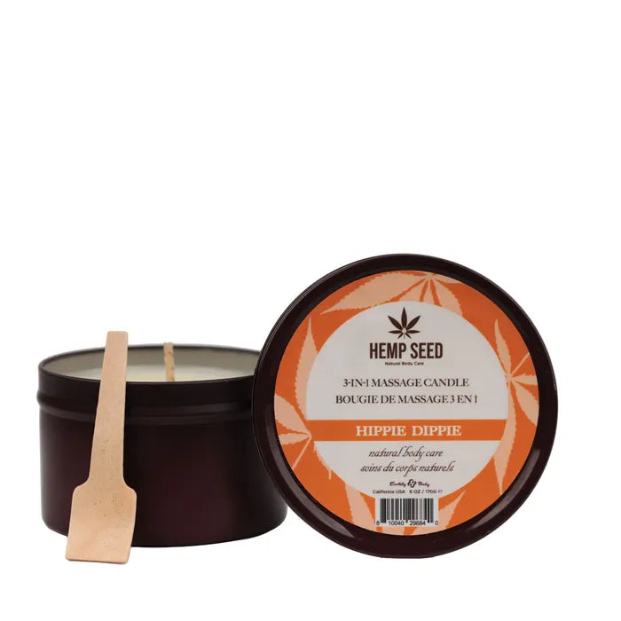 Earthly Body Hemp Seed 3 In 1 Massage Candle 170g Earthly Body