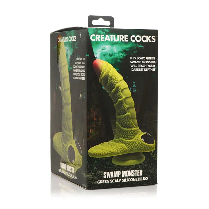 XR Brands Creature Cocks Swamp Monster Fantasy Dildo 23.9cm Green XR Brands